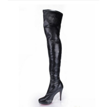New Style Classical Black Fashion Knight Boots (HS17-078)
